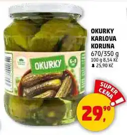 Penny Market OKURKY KARLOVA KORUNA, 670/350 g nabídka