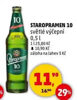 Penny Market STAROPRAMEN 10 světlé výčepní, 0,5 l nabídka