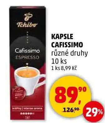 Penny Market Tchibo ESPRESSO KAPSLE CAFISSIMO různé druhy, 10 ks nabídka