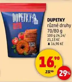 Penny Market DUPETKY různé druhy, 70/80 g nabídka