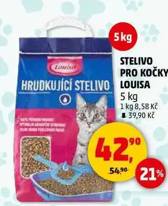 Penny Market STELIVO PRO KOČKY HRUDKUJÍCÍ STELIVO LOUISA, 5 kg nabídka