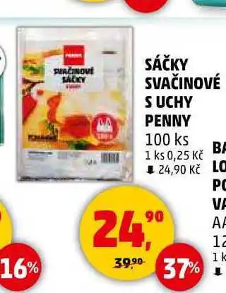 Penny Market SÁČKY SVAČINOVÉ S UCHY PENNY, 100 ks nabídka