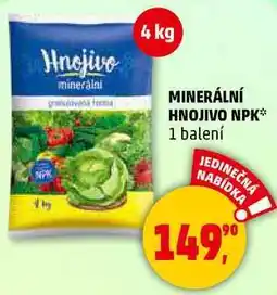 Penny Market MINERÁLNÍ HNOJIVO NPK, 1 balení nabídka