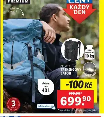 Lidl Trekingový batoh nabídka