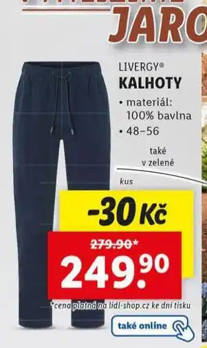 Lidl Kalhoty nabídka