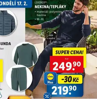 Lidl Tepláky nabídka