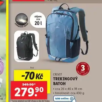 Lidl Trekingový batoh nabídka