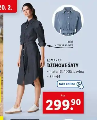 Lidl Džínové šaty nabídka