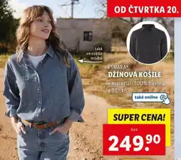 Lidl Džínová košile nabídka