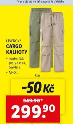 Lidl Cargo kalhoty nabídka