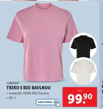 Lidl Triko s bio bavlnou nabídka