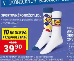 Lidl Sportovní ponožky lidl nabídka