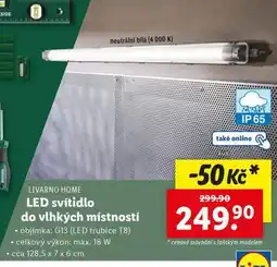 Lidl Led svítidlo do vlhkých místností nabídka