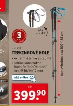 Lidl Trekingové hole nabídka