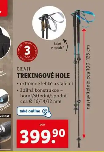 Lidl Trekingové hole nabídka