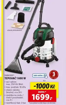 Lidl Tepovač 1600 w nabídka