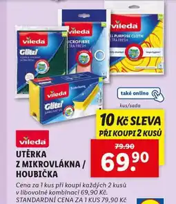 Lidl Utěrka z mikrovlákna / houbička nabídka