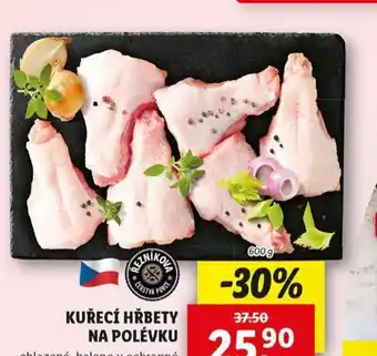 Lidl Kuřecí hřbety na polévku nabídka