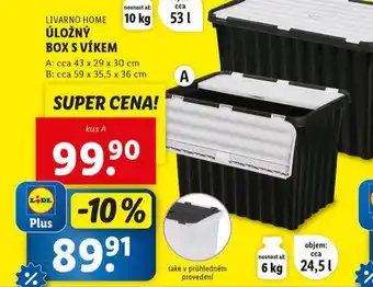 Lidl Úložný box s víkem nabídka