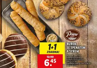 Lidl Burek se špenátem a sýrem nabídka