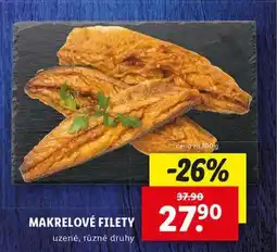 Lidl Makrelové filety nabídka