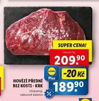 Lidl Hovězí přední bez kosti - krk nabídka