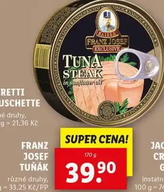 Lidl Franz josef kaiser tuňák nabídka