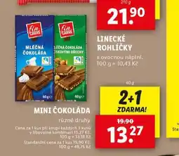 Lidl Mini čokoláda nabídka