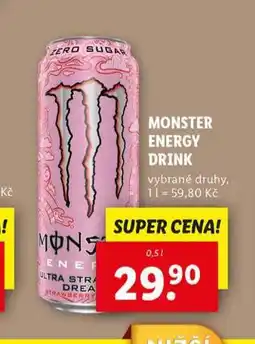 Lidl Monster energy drink nabídka