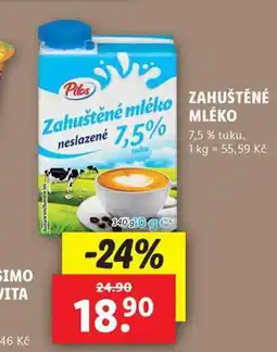 Lidl Zahuštěné mléko nabídka