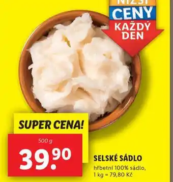 Lidl Selské sádlo nabídka