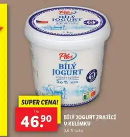 Lidl Bílý jogurt zrající v kelímku nabídka