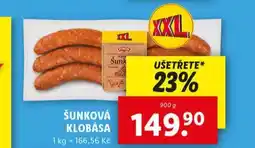 Lidl Šunková klobása nabídka