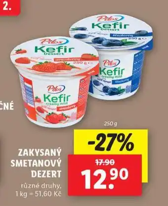 Lidl Zakysaný smetanový dezert nabídka