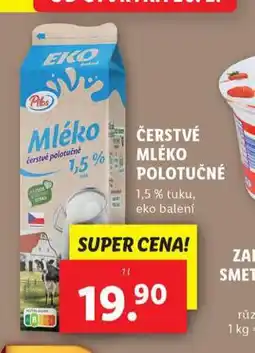 Lidl Čerstvé mléko polotučné nabídka