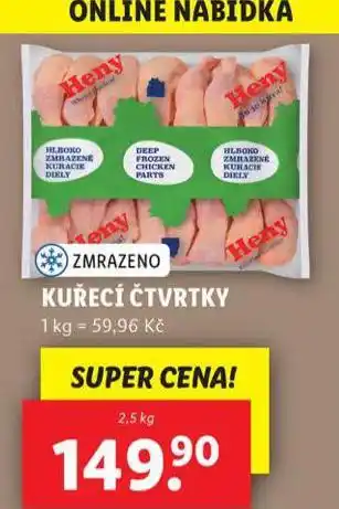 Lidl Kuřecí čtvrtky nabídka