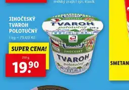 Lidl Jihočeský tvaroh polotučný nabídka