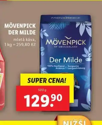 Lidl Mövenpick der milde mletá káva nabídka