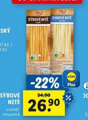 Lidl Sýrové nitě nabídka