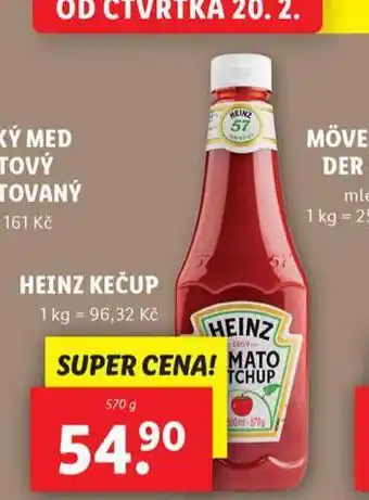 Lidl Heinz kečup nabídka