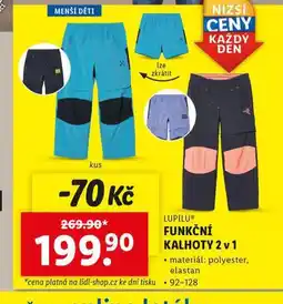 Lidl Funkční kalhoty nabídka