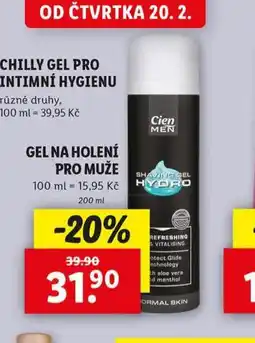 Lidl Cien gel na holení nabídka