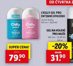 Lidl Chilly mycí gel pro intimní hygienu nabídka