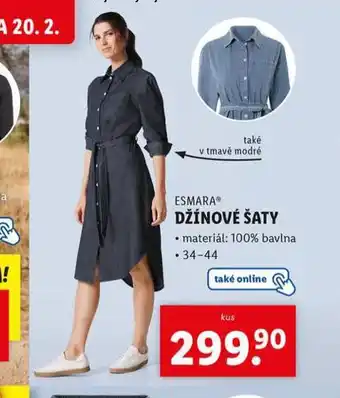 Lidl Džínové šaty nabídka