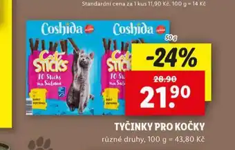 Lidl Coshida tyčinky pro kočky nabídka