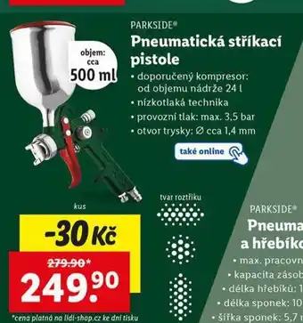 Lidl Pneumtaická stříkací pistole nabídka