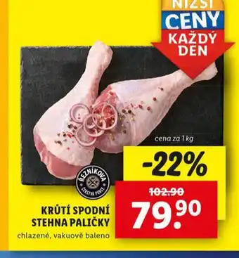 Lidl Krůtí spodní stehna paličky nabídka