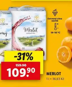 Lidl Merlot nabídka