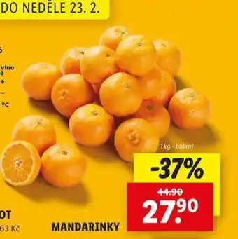 Lidl Mandarinky nabídka