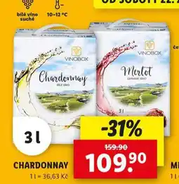 Lidl Chardonnay nabídka